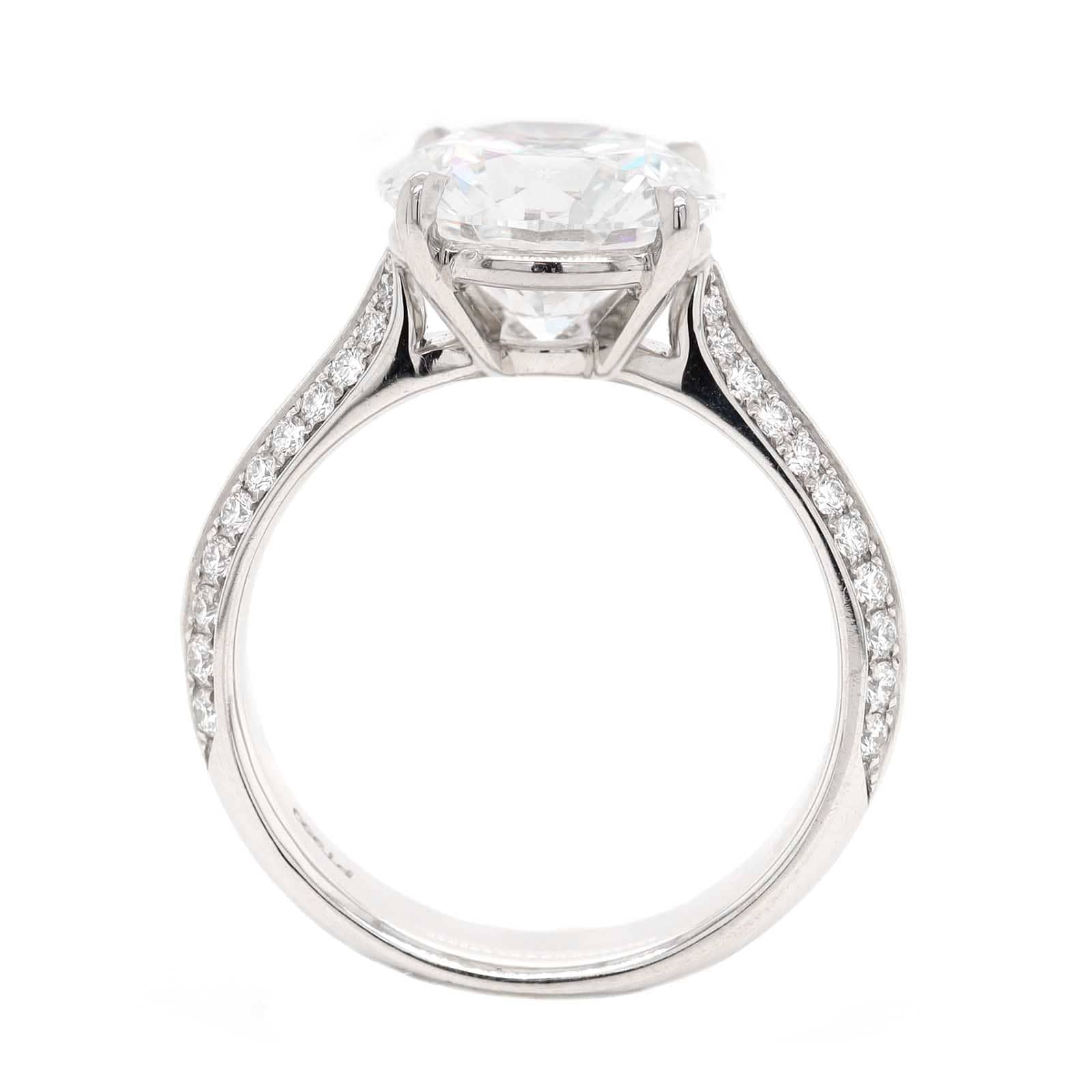 Platinum Round Diamond Engagement Ring