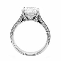 Platinum Round Diamond Engagement Ring