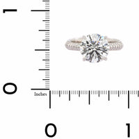 Platinum Round Diamond Engagement Ring