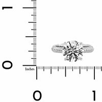 Platinum Round Diamond Engagement Ring