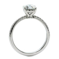 Platinum 4 Prong Round Diamond Engagement Ring