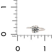 Platinum Swirl Setting with Round Diamond Engagement Ring