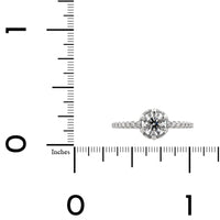 Platinum 6 Prong Radiant Cut Diamond Engagement Ring
