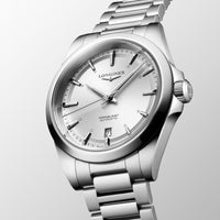 Longines Conquest 38mm Sunray Silver Automatic L3.720.4.72.6