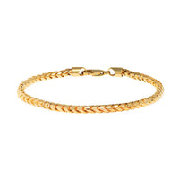 14K Yellow Gold Franco Chain Bracelet