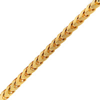 14K Yellow Gold Franco Chain Bracelet