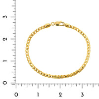 14K Yellow Gold Franco Chain Bracelet