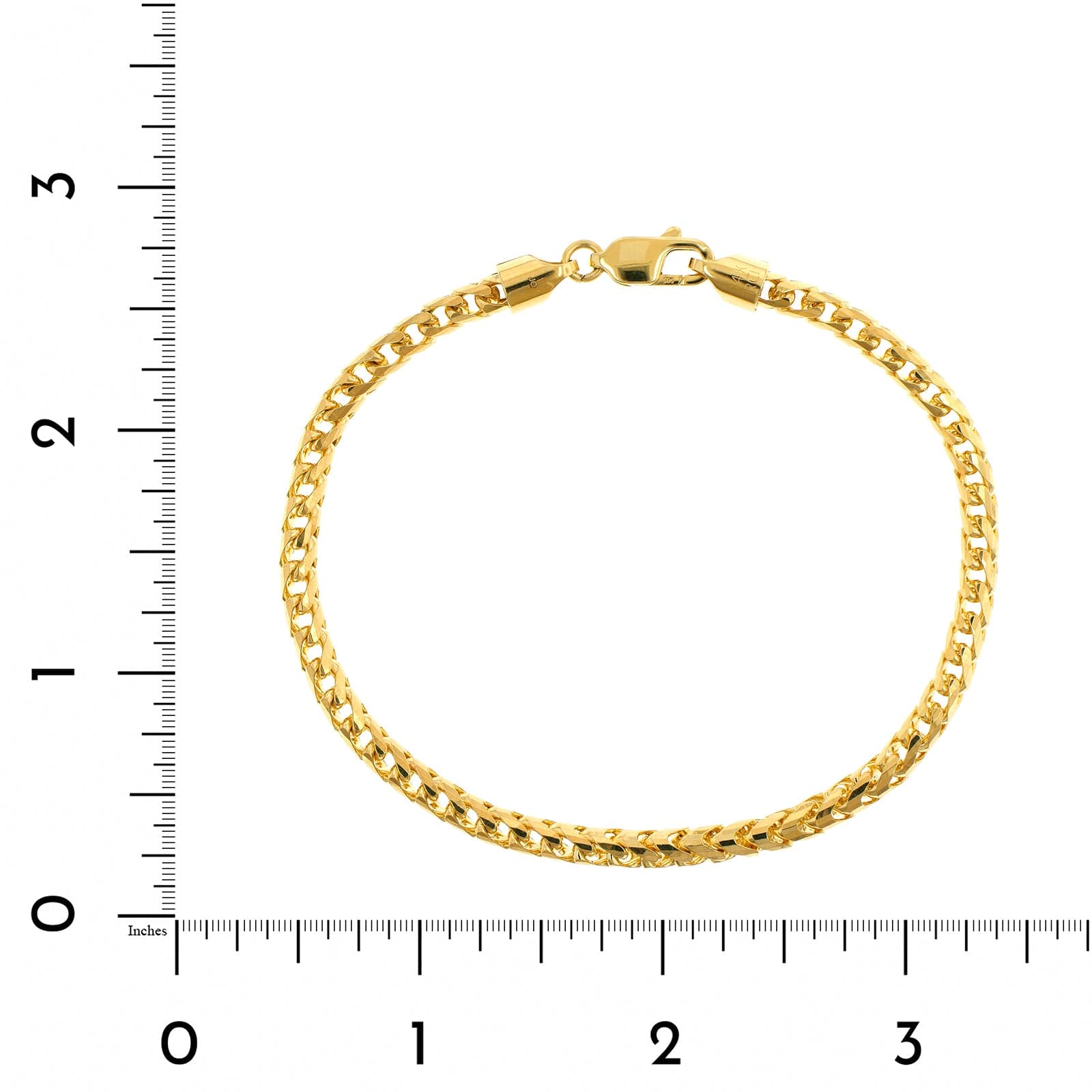 14K Yellow Gold Franco Chain Bracelet