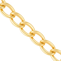 14K Yellow Gold Twisted Oval Link Bracelet