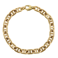 18K Yellow Gold Anchor Chain Bracelet