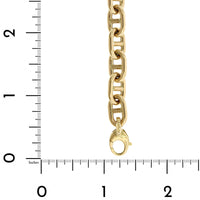 18K Yellow Gold Anchor Chain Bracelet
