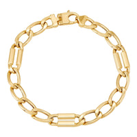 14K Yellow Gold Cuban Link Bracelet