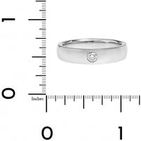 18K White Gold Bezel Set Diamond Ring