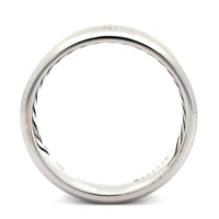 14K White Gold Diamond Satin Band