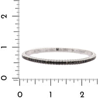 Zydo 18K White Gold Black Diamond Stretch Bracelet