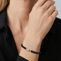 Pasquale Bruni 18K Rose Gold and Black Titanium Diamond Accendimi Cuff Bracelet