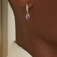 Sorellina 18K Yellow Gold Garnet Drop Earrings