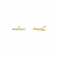Zoe Chicco 14K Yellow Gold Thin Straight Bar Earrings