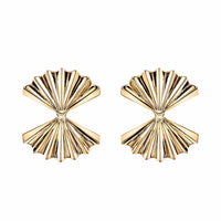 Anita Ko 18K Yellow Gold Double Fan Earrings