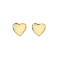 Anzie 14K Yellow Gold Heart Stud Earrings