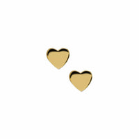 Anzie 14K Yellow Gold Heart Stud Earrings