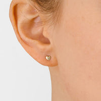 Anzie 14K Yellow Gold Heart Stud Earrings