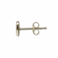 14K Yellow Gold Turquoise Enamel Stud Earrings