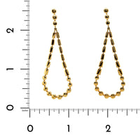 Etho Maria 18K Yellow Gold Pear Shaped Drop Earrings