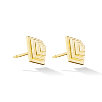 Cadar 18K Yellow Gold Small Foundation Stud Earrings