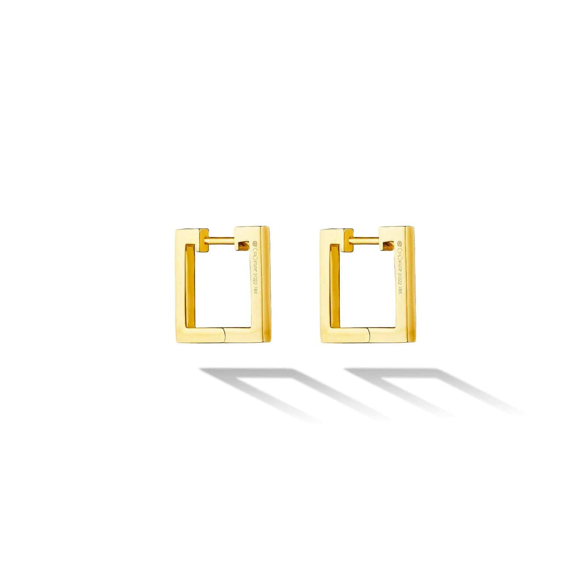 Cadar 18K Yellow Gold Foundation Square Hoop Earrings