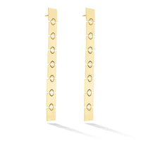 CADAR 18K Yellow Gold Square Foundation Drop Earrings