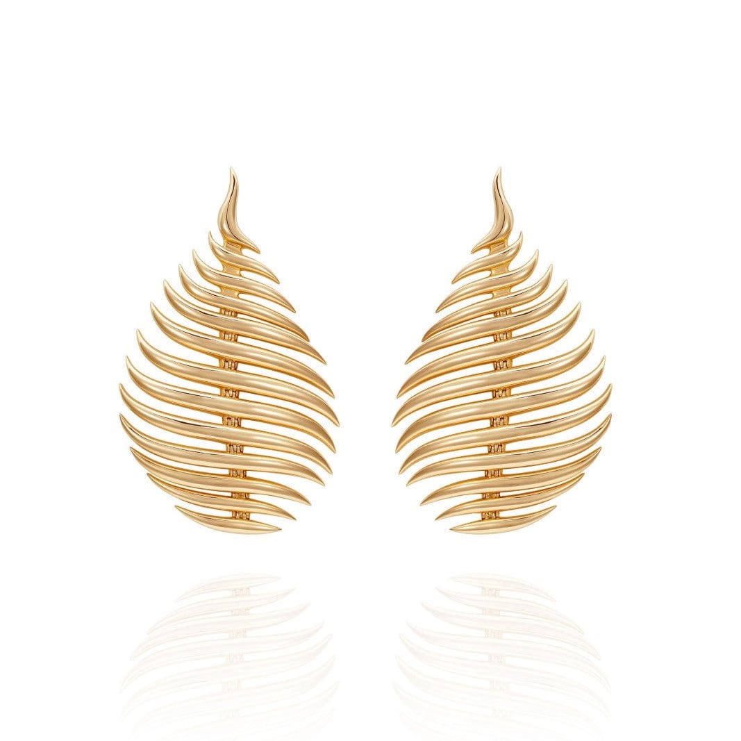 Fernando Jorge 18K Yellow Gold Medium Flame Earrings