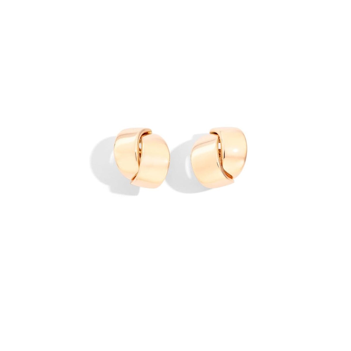Vhernier 18K Rose Gold Abbraccio Midi Earclips