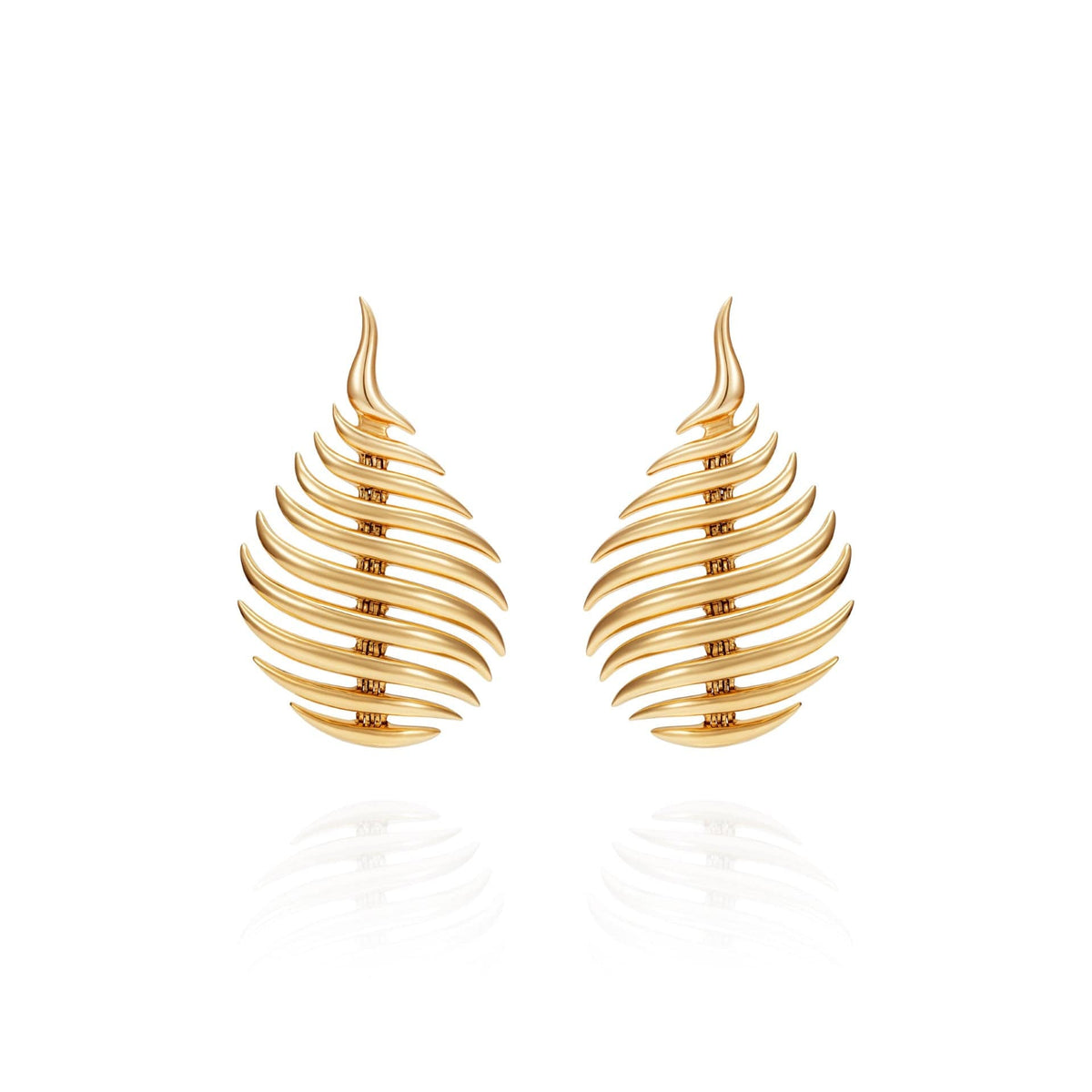 Fernando Jorge 18K Yellow Gold Small Flame Earrings