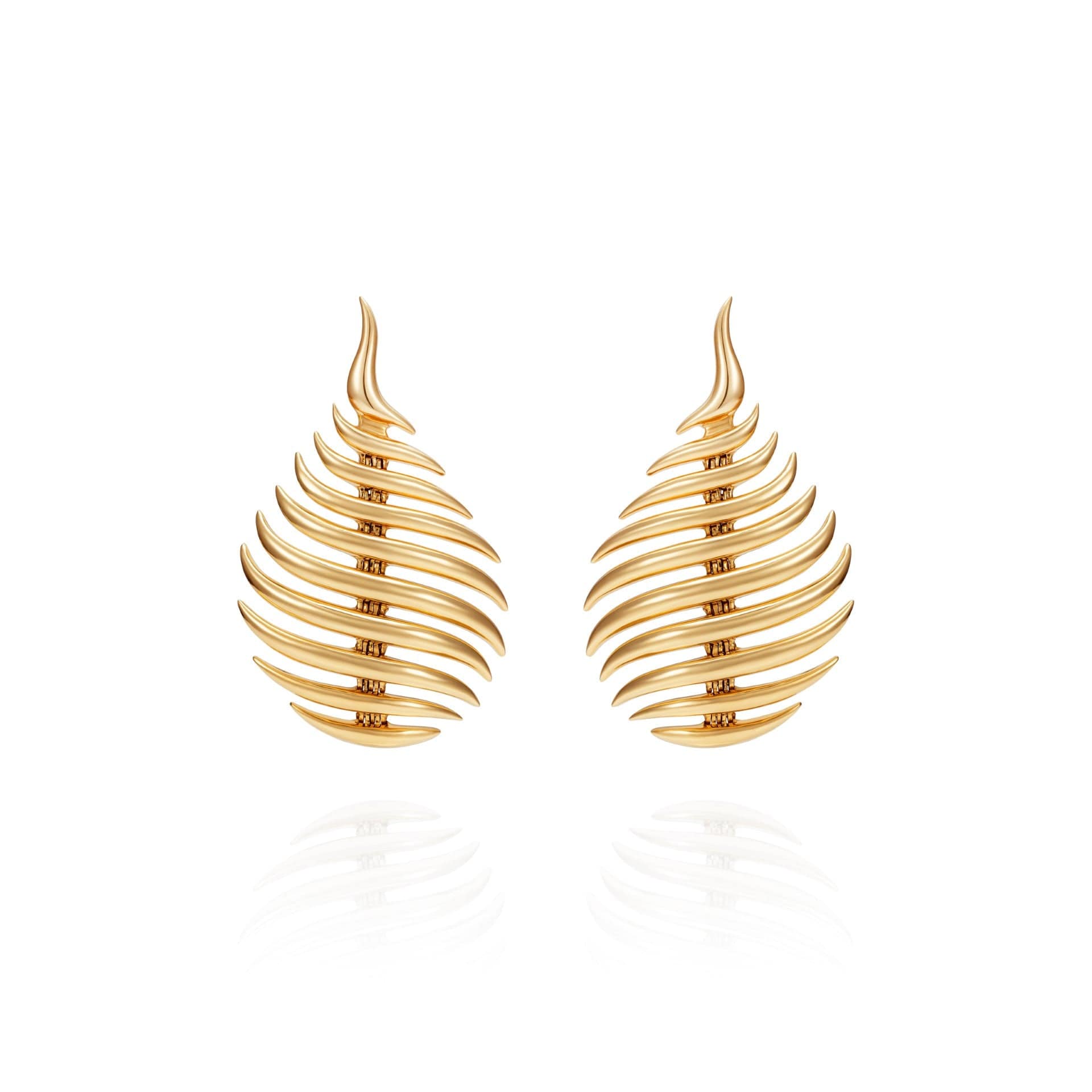 Fernando Jorge 18K Yellow Gold Small Flame Earrings