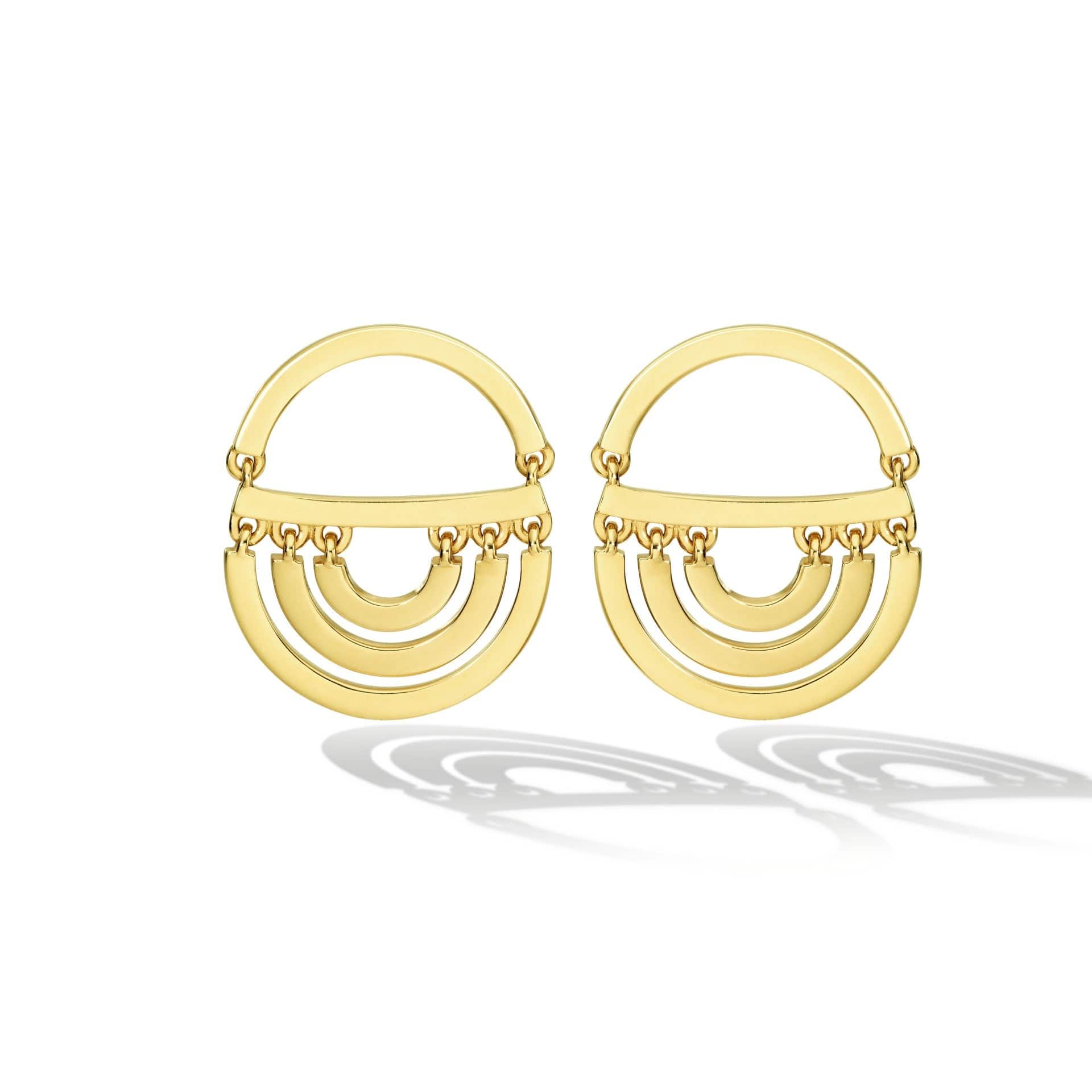 Cadar 18K Yellow Gold Twin Drop Earrings