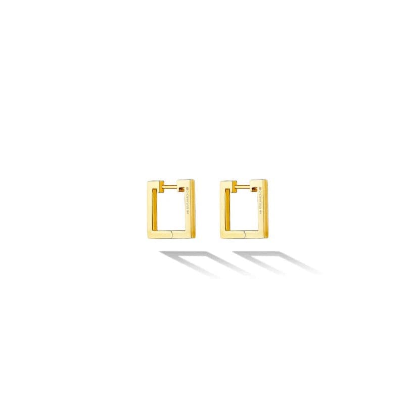 Cadar 18K Yellow Gold Foundation Square Hoop Earrings