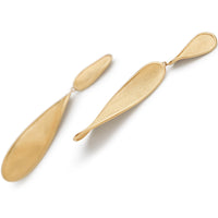 Marco Bicego 18K Yellow Gold Lunaria Twist Double Drop Earrings