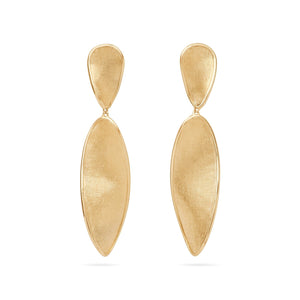 Marco Bicego 18K Yellow Gold Lunaria Twist Double Drop Earrings