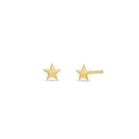 Zoe Chicco 14K Yellow Gold Itty Bitty Star Flatback Stud Earrings