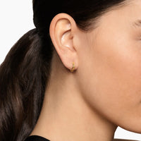 DY Mercer® Huggie Hoop Earrings 18K Yellow Gold, 12mm