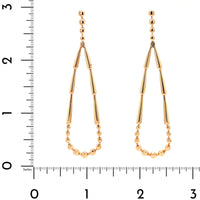 Etho Maria 18K Rose Gold Open Teardrop Earrings