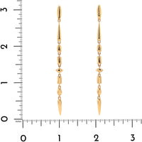 Etho Maria 18K Rose Gold Vertical Drop Earrings