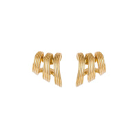 Fernando Jorge 18K Yellow Gold Streamlines Triple Hoop Earrings
