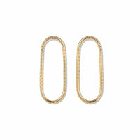 Fernando Jorge 18K Yellow Gold Single Medium Chain Hoop Earrings