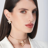 Pasquale Bruni 18K Rose Gold Ghirlanda Flower Stud Earrings