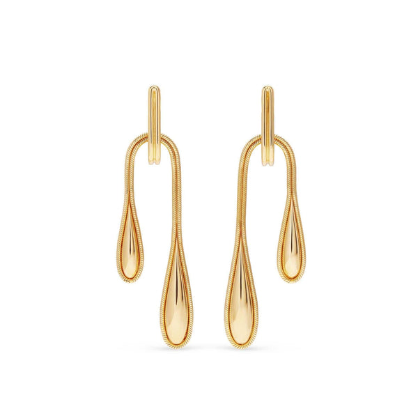 Fernando Jorge 18K Yellow Gold Fluid Suspended Drop Earrings