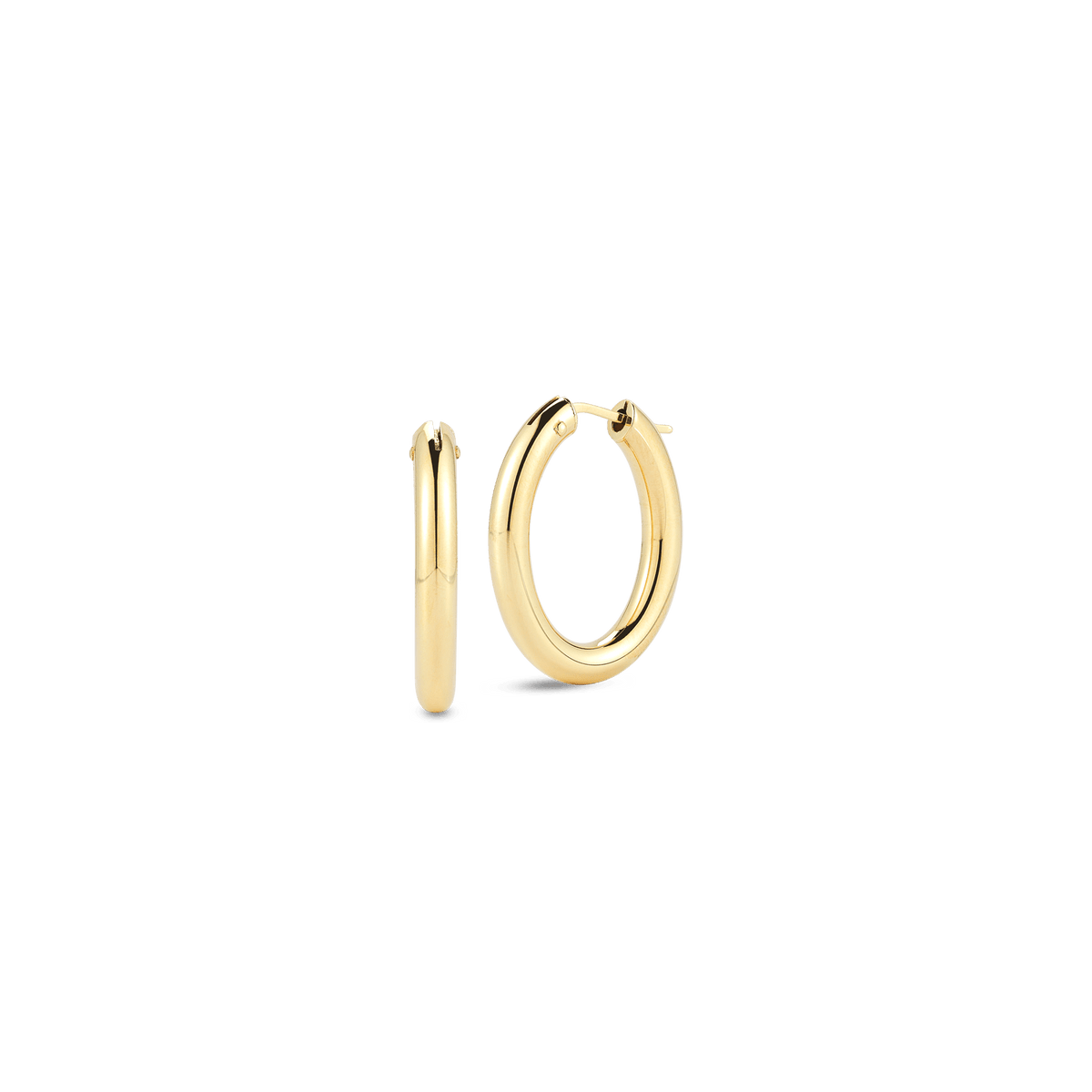 Roberto Coin 18K Yellow Gold Oval Hoop Earrings