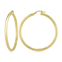 14K Yellow Gold Hoop Earrings