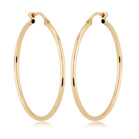14K Yellow Gold Hoop Earrings
